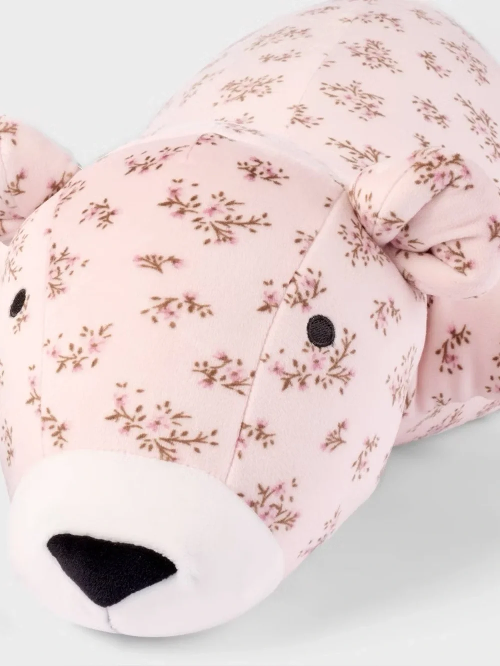 🩷🧸 NWT! Pink Floral Bear Weighted Plush Throw Pillow - Hollister x Target